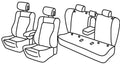 Set coprisedili Superior - Nero/Grigio - compatibile per Renault Talisman 4p (02/16>12/20)