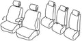 Set coprisedili Superior - Nocciola - compatibile per Renault Scenic X-Mod 5 posti (09/09>09/16)