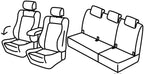 Set coprisedili Superior - Nocciola - compatibile per Renault Scenic 5 posti (10/16>12/22)