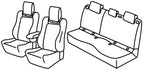 Set coprisedili Superior - Nocciola - compatibile per Renault Megane E-Tech 5p (12/21>)