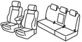 Set coprisedili Superior - Grigio/Nero - compatibile per Renault Scenic 5 posti (10/16>12/22)