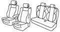 Set coprisedili Superior - Beige - compatibile per Renault Megane III C-C (06/10>02/14)