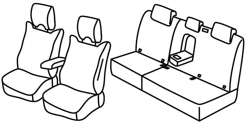 Set coprisedili Superior - Beige - compatibile per Renault Austral 5p (09/22>)