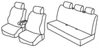 Set coprisedili Superior - Nero/Blu - compatibile per Opel Vivaro (01/14>) - Renault Trafic (06/14>)