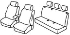 Set coprisedili Superior - Nero/Grigio - compatibile per Mercedes Citan Tourer (11/21>) - Renault Kangoo 5p (06/21>)