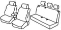 Set coprisedili Superior - Beige - compatibile per Mercedes Citan Tourer (11/21>) - Renault Kangoo 5p (06/21>)