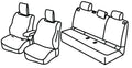 Set coprisedili Superior - Nero/Grigio - compatibile per Renault Captur (04/24>) Hybrid - Renault Symbioz 5p (08/24>) Hybrid