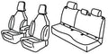 Set coprisedili Superior - Grigio/Nero - compatibile per Renault 5 E-Tech 5p (07/24>)