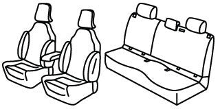 Set coprisedili Superior - Nero/Grigio - compatibile per Renault 5 E-Tech 5p (07/24>)