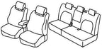 Set coprisedili Superior - Nero/Blu - compatibile per Seat Altea (04/04>12/14)