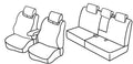 Set coprisedili Superior - Beige - compatibile per Seat Altea XL (01/07>06/15)