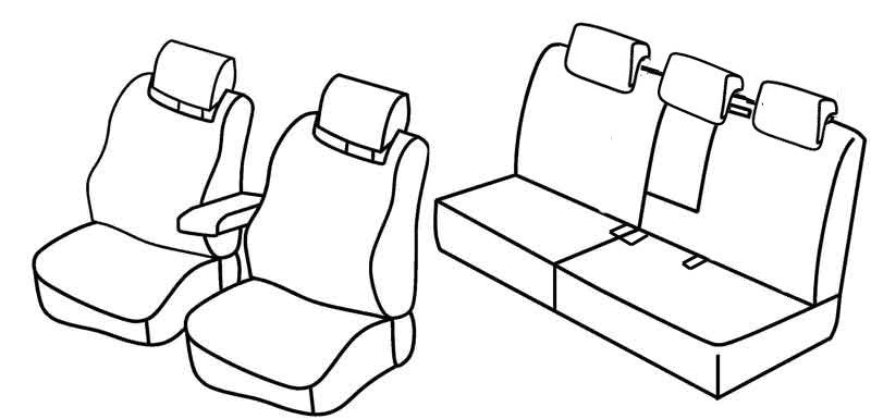 Set coprisedili Superior - Beige - compatibile per Seat Altea XL (01/07>06/15)