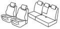 Set coprisedili Superior - Beige - compatibile per Seat Altea XL (01/07>06/15) Freetrack