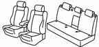 Set coprisedili Superior - Nero/Rosso - compatibile per Seat Ateca (07/16>) Xcellence