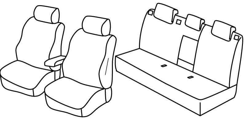 Set coprisedili Superior - Beige - compatibile per Seat Toledo (01/13>07/15)