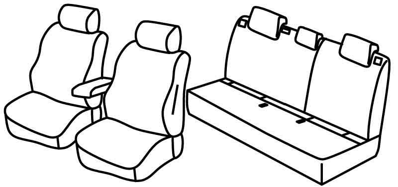 Set coprisedili Superior - Nocciola - compatibile per Seat Ateca (07/16>) Style