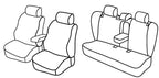 Set coprisedili Superior - Nero/Blu - compatibile per Skoda Octavia 5p (09/04>02/13)