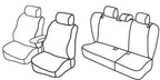 Set coprisedili Superior - Nero/Rosso - compatibile per Skoda Octavia 5p (09/04>02/13) - Skoda Octavia Wagon (01/05>04/13)