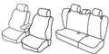 Set coprisedili Superior - Nocciola - compatibile per Skoda Octavia 5p (09/04>02/13) - Skoda Octavia Wagon (01/05>04/13)