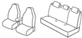 Set coprisedili Superior - Grigio/Nero - compatibile per Skoda Rapid 5p (01/13>12/14) Ambition Plus