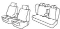 Set coprisedili Superior - Nocciola - compatibile per Skoda Superb 4p (09/08>08/13)