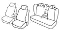 Set coprisedili Superior - Nero/Grigio - compatibile per Skoda Superb 4p (09/08>08/13)