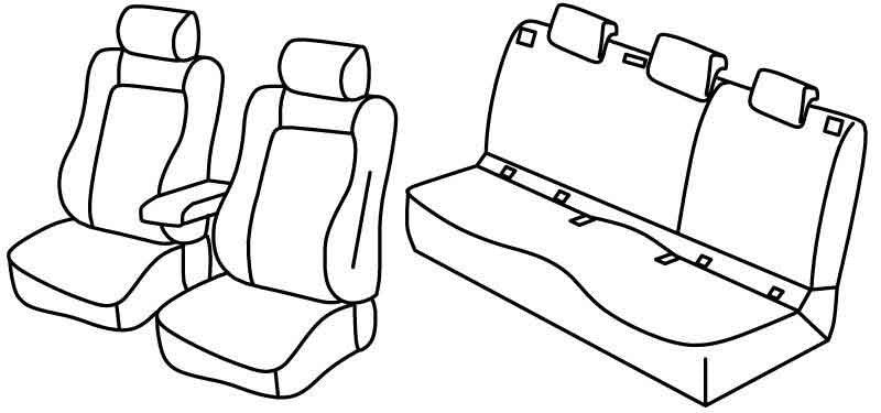Set coprisedili Superior - Beige - compatibile per Skoda Karoq (12/17>)