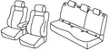 Set coprisedili Superior - Grigio/Nero - compatibile per Skoda Karoq (12/17>)