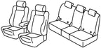 Set coprisedili Superior - Nero/Rosso - compatibile per Skoda Karoq (12/17>) Style