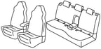 Set coprisedili Superior - Nocciola - compatibile per Skoda Karoq (12/17>)