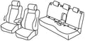 Set coprisedili Superior - Nero/Blu - compatibile per Skoda Karoq (12/17>)