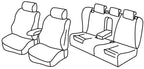 Set coprisedili Superior - Grigio/Nero - compatibile per Skoda Superb 4p (09/08>08/13)