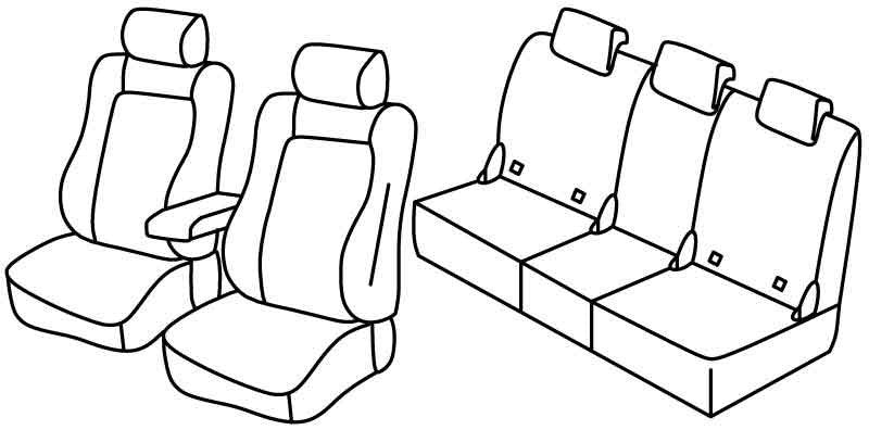 Set coprisedili Superior - Nocciola - compatibile per Skoda Karoq (12/17>)