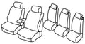 Set coprisedili Superior - Beige - compatibile per Skoda Yeti (10/09>12/13) Ambition, Experience