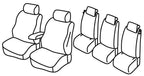 Set coprisedili Superior - Beige - compatibile per Skoda Yeti (10/09>12/13) Ambition, Experience
