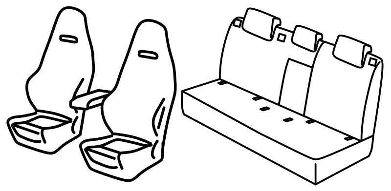 Set coprisedili Superior - Nocciola - compatibile per Skoda Octavia 5p (06/20>)