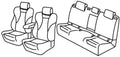 Set coprisedili Superior - Nero/Grigio - compatibile per Skoda Elroq 5p (11/24>) electric - Skoda Enyaq 5p (11/20>) Electric