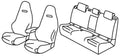 Set coprisedili Superior - Nero/Blu - compatibile per Skoda Elroq 5p (11/24>) electric - Skoda Enyaq 5p (11/20>) Electric