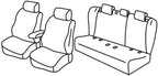 Set coprisedili Superior - Grigio/Nero - compatibile per Skoda Superb 4p (09/19>12/23)