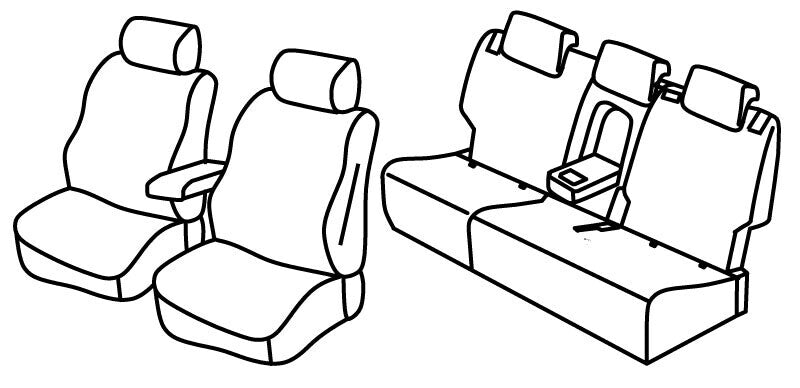 Set coprisedili Superior - Beige - compatibile per Skoda Kodiaq (04/17>05/24)