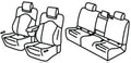Set coprisedili Superior - Nero/Grigio - compatibile per Skoda Kodiaq (06/24>) Selection