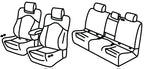 Set coprisedili Superior - Nero/Grigio - compatibile per Skoda Kodiaq (06/24>) Selection