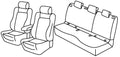Set coprisedili Superior - Beige - compatibile per Skoda Karoq (12/17>)