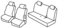 Set coprisedili Superior - Nocciola - compatibile per Smart Forfour (04/04>12/06)