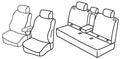 Set coprisedili Superior - Nero/Grigio - compatibile per Subaru Forester (04/08>01/13)