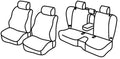 Set coprisedili Superior - Nero/Blu - compatibile per Subaru Forester (04/08>01/13)