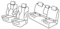 Set coprisedili Superior - Beige - compatibile per Subaru Xv (02/18>12/23)