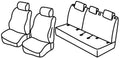 Set coprisedili Superior - Nero/Blu - compatibile per Suzuki Baleno (04/16>08/20)