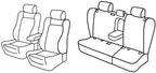 Set coprisedili Superior - Nero/Rosso - compatibile per Toyota Avensis 4p (05/03>03/09) dal 2006