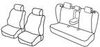 Set coprisedili Superior - Grigio/Nero - compatibile per Toyota Avensis Wagon (04/09>03/19)